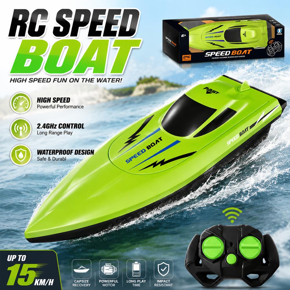 Rc Hobby Grade Boat - Hochgeschwindigkeits-RC-Boot mit zwei Motoren für Poolspaß,