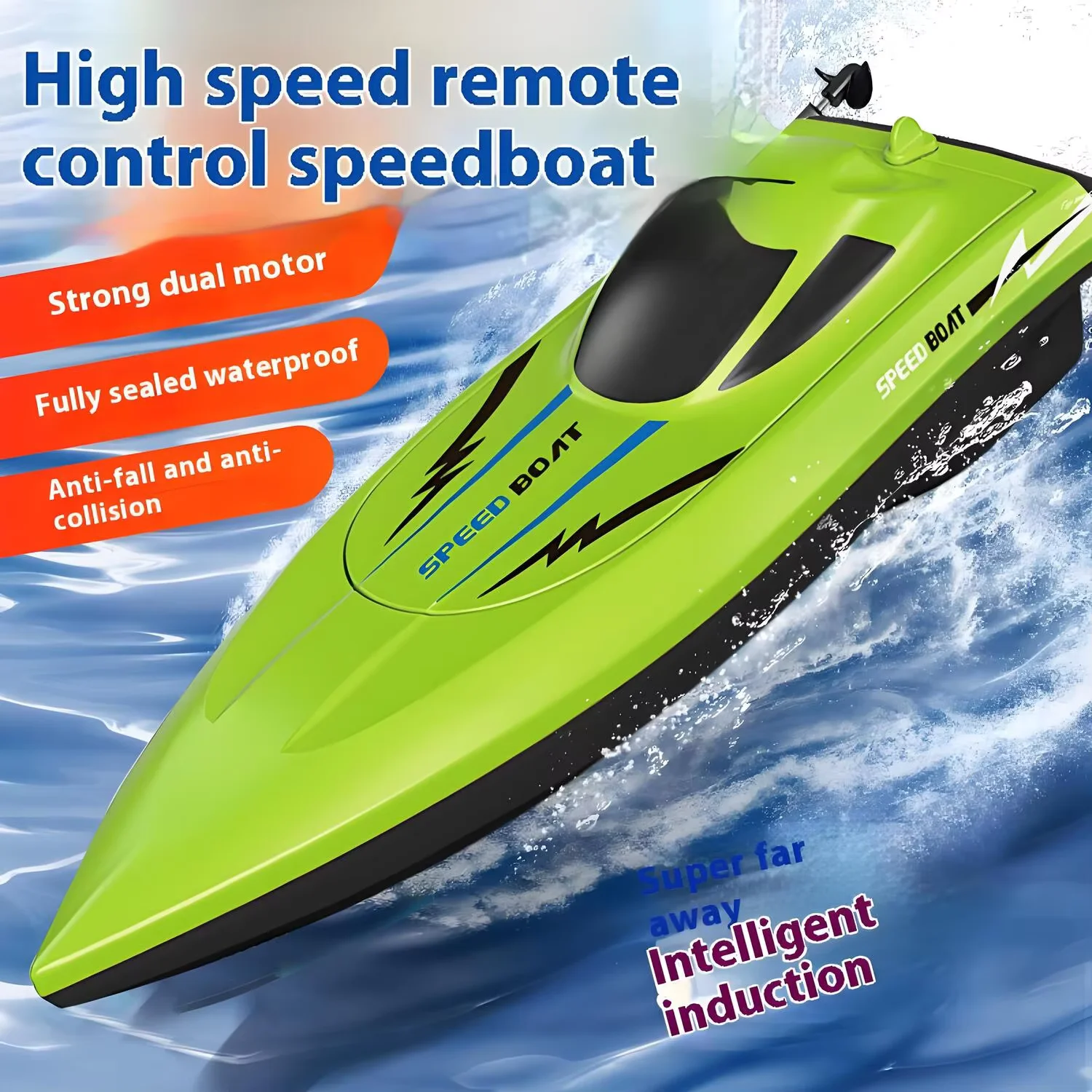 Rc Hobby Grade Boat - Kinder-Ferngesteuertes Boot, Wasserdicht & Ultra-Schnell, Leichtes