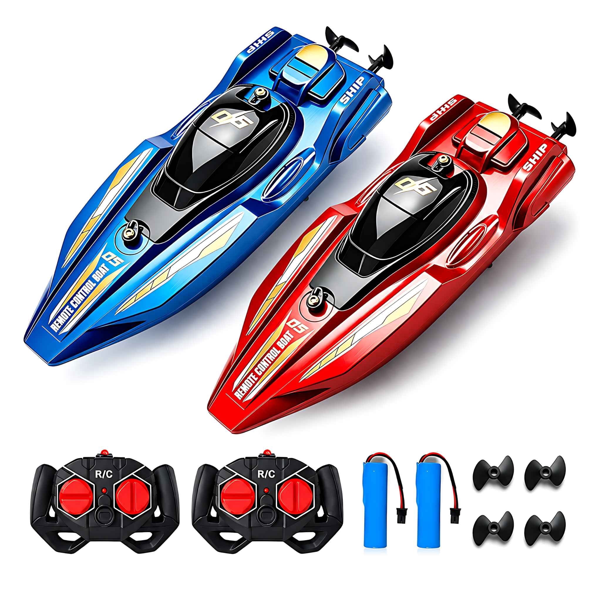 2er-Set RC-Speedboote, fernges – Rc Hobby Grade Boat Bewertung und Preis